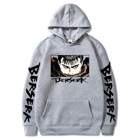 2023 Hot Sale Hooded Dark Berserk Anime Pattern Print Vintage Casual Hoodie Fashion Y2K Sweatshirts Oversized Tops Pullover