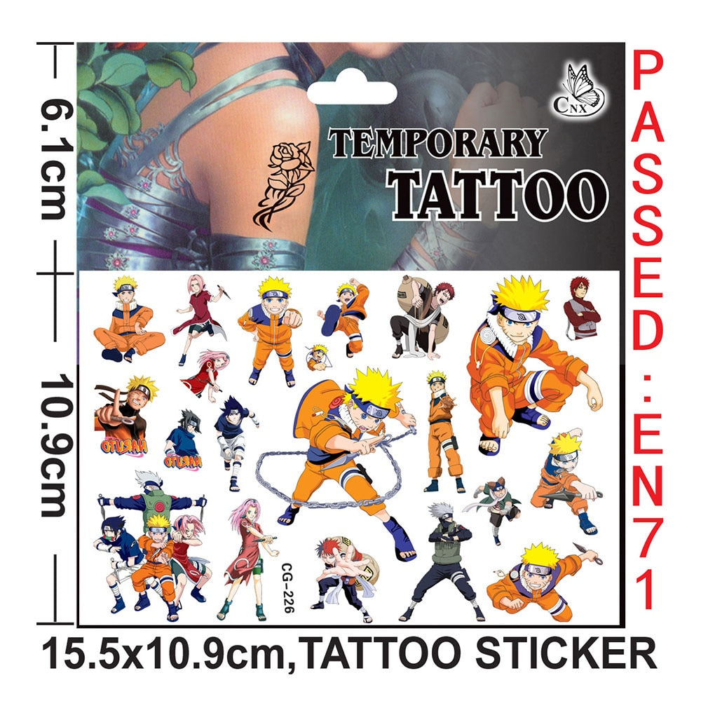 Naruto & Dragon Ball Z Tattoos