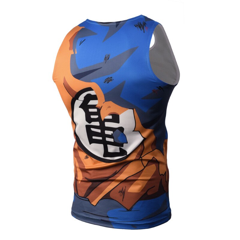 Bodybuilding 3D Printed Tank Tops Men Vest Compression Shirts Male Singlet Anime Tops&Tees Fitness Bodybuilding from Naruto and Dragon Ball Z, everything animee