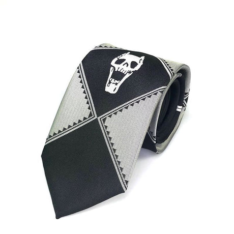 Japan Anime JoJo's Bizarre Adventure Tie Cosplay Kira Yoshikage KILLER QUEEN Skull Unisex Neck Accessoies Costume Prop Gift, everythinganimee