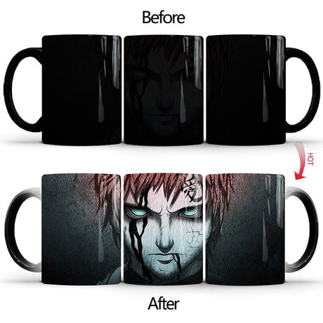 1Pcs New 350ml Anime Naruto Magic Color Changing Mugs Ceramic Coffee Milk Tea Cups Best Gift for Children Friends, everythinganimee