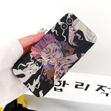 phone case featuring your favorite Jujutsu Kaisen characters, such as Yuji Itadori, Fushiguro Megumi on it. The case is compatible with iPhone 14, 13, 12, 11 Pro, X, Xs Max and XR.