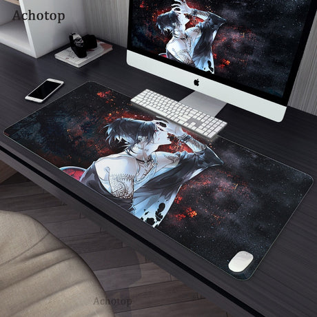 Gaming Accessories Mouse Pad Tokyo Ghoul Mousepad Anime Cartoon Large Mouse Mat Big Mause Pad Keyboard Computer Gamer Desk Mat, everything animee