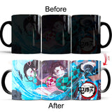 Demon Slayer: Kimetsu No Yaiba Heat Temperature Sensitive Mug Color Changing Cartoon Anime Coffee Mug Cups Drop Shipping Mugs, everythinganimee