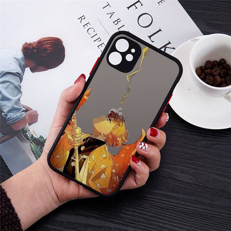 Get the cutest phone protection with our Demon Slayer anime phone case for iPhone 11, 12, 13, Pro, 7, 8 Plus, X, XR, XS Max. Show off your love for the series with this soft TPU cover featuring the iconic characters from Kimetsu No Yaiba. Shop now on our website!