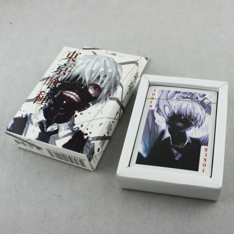 Poker Cards Playing Cards Colorful Printed With Kaneki Ken of Anime Tokyo Ghoul, Natsume Yuujinchou, HITMAN REBORN, Korosensei, attack on titan, CODE GEASS, fate 1 and Sora no otoshimono collective Accessories,everythinganimee