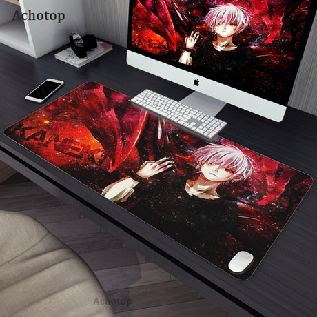 Gaming Accessories Mouse Pad Tokyo Ghoul Mousepad Anime Cartoon Large Mouse Mat Big Mause Pad Keyboard Computer Gamer Desk Mat, everything animee