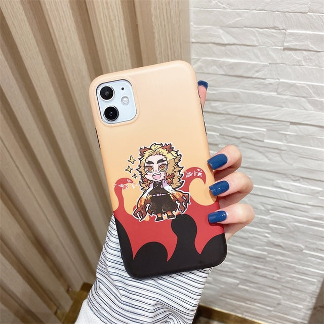 Get the cutest phone protection with our Demon Slayer anime phone case for iPhone 11, 12, 13, Pro, 7, 8 Plus, X, XR, XS Max. Show off your love for the series with this soft TPU cover featuring the iconic characters from Kimetsu No Yaiba. Shop now on our website!