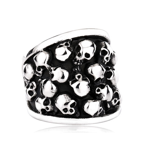 Beier One Piece Sale Unique Thin Skull For Boy And Girl Stainless Steel Lady's Finger Ring BR8-373, everything animee