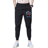 Men Casual Loose Sport Pants Tie Feet Japanese Anime Demon Slayer Long Pants Men Elastic Waist Quick Dry Sweatpants Trousers, everything animee