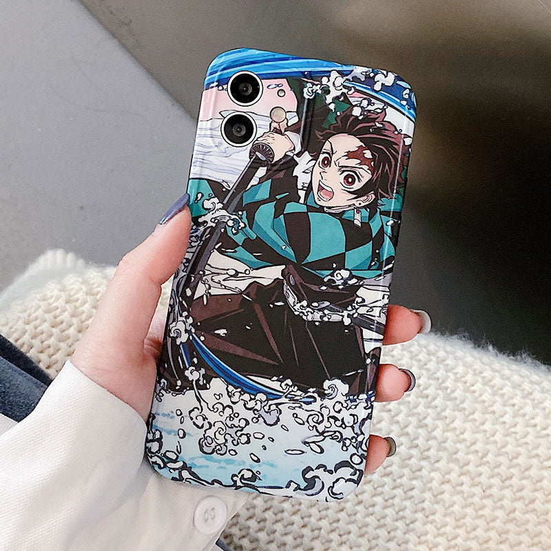 Get the cutest phone protection with our Demon Slayer anime phone case for iPhone 11, 12, 13, Pro, 7, 8 Plus, X, XR, XS Max. Show off your love for the series with this soft TPU cover featuring the iconic characters from Kimetsu No Yaiba. Shop now on our website!