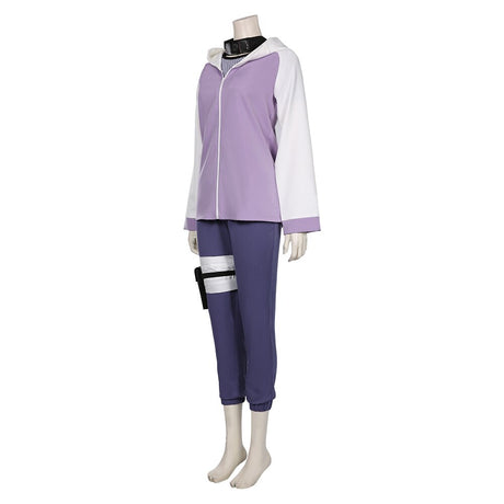 Naruto Anime Hyuga Hinata Cosplay Costume Jacket Pants Outfits Halloween Suit, everythinganimee