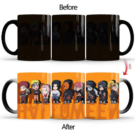 1Pcs New 350ml Anime Naruto Magic Color Changing Mugs Ceramic Coffee Milk Tea Cups Best Gift for Children Friends, everythinganimee