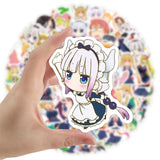 10/30/50PCS NEW Miss Kobayashi's Dragon Maid Sticker Bike Travel Luggage Laptop Classic Cartoon Sticker Decals for Kid Gift, everything animee