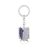 Shingeki No Kyojin Attack On Titan Keychain Wings of Liberty Freedom Scouting Legion Eren Keyring Key Holder