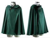 On Sale Anime Attack on Titan Cloak Shingeki no Kyojin Scouting Legion Aren / Levi Capes Cosplay Costume