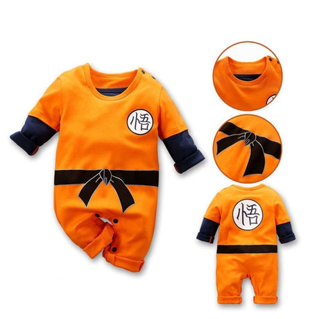 Anime Baby Clothes Newborn Boy Girl Rompers Infant Akatsuki Frieza Vegeta Luffy Cotton Jumpsuit Kids Cosplay Birthday Costume , everythinganimee