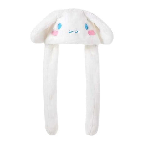 Kawaii Sanrio Hat Cinnamoroll Accessories Cute Plush Hat Keep Warm Bunny Hat Ears Up Plush Toy For Kids Girl Winter Cap, everythinganimee