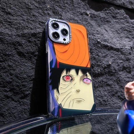 laser gradient color Narutos Obito Uchiha & Pain Phone Cases For iPhone 14 13 12 Pro Max Back Cover, everythinganimee