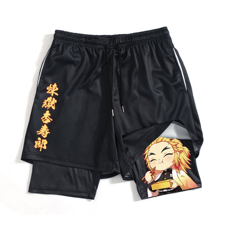 Set your heart ablaze with our Rengoku Sports Shorts  | If you are looking for Demon Slayer Merch, We have it all! | check out all our Anime Merch now!