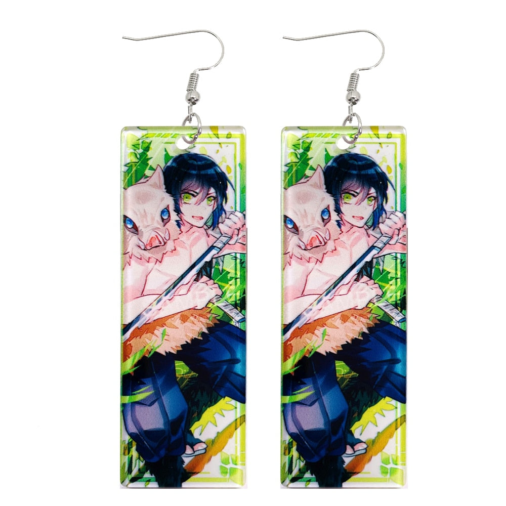 Fashion Acrylic Demon Slayer Earrings