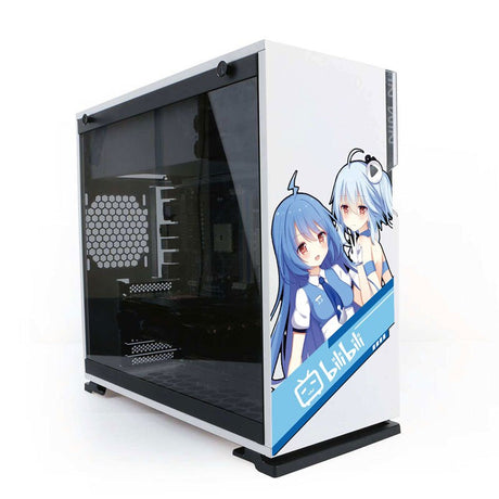 Anime girls from all the different anime Stickers for PC Case,Cartoon Decor Decals for Computer Chassis,ATX Mid Case Decorative sticker, 32 different anime girls, everythinganimee