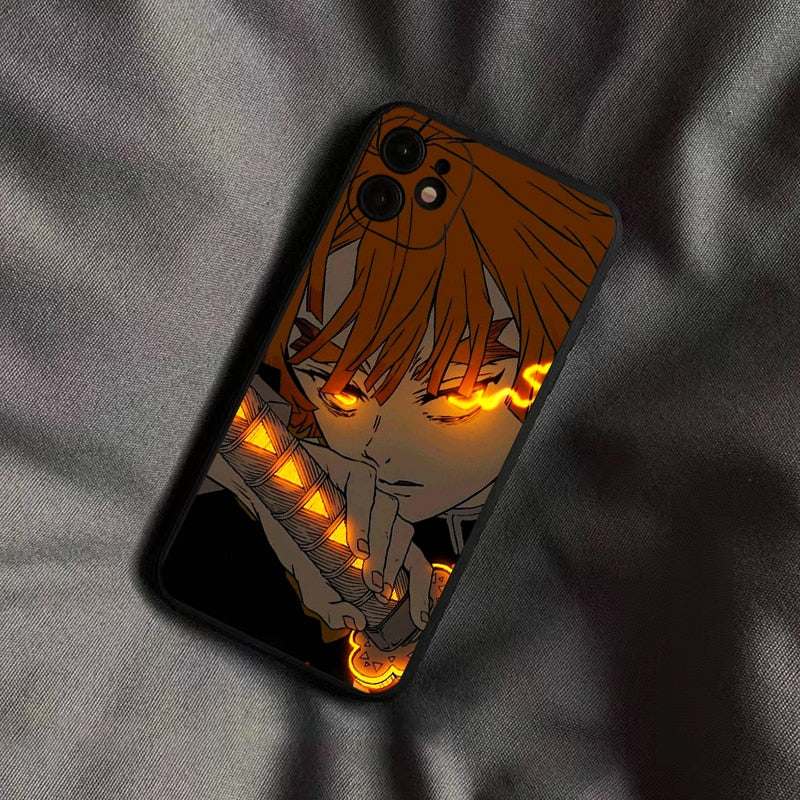 Demon Slayer Agatsuma Zenitsu For iPhone 13 12 11 Pro Mini X XR XS Max SE 5 6 6S 7 8 Plus Phone Case Funda Full Protection TPU, everythinganimee