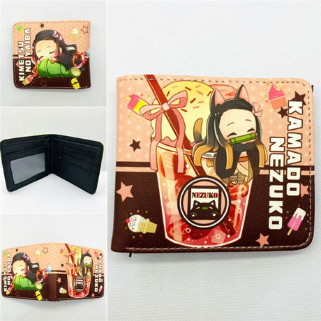 Anime Cartoon Demon Slayer Uzui Tengen Agatsuma Zenitsu Tokitou Muichirou Tomioka Giyuu Kamado Tanjirou Wallet Purse Wallets, everythinganimee