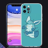 Clear Cover For Apple iPhone 13 11 14 Pro Max 12 Mini Soft Phone Case XR SE 2020 7 8 Plus X XS 6S Shell Pokemon Cute Eevee Lunda, everythinganimee