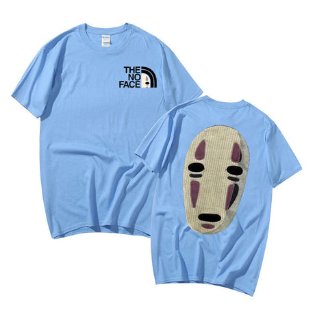 Japanese Anime No Face Man Graphic Printed T-shirts 90s Unisex Manga Tshirt Men Women Summer Fashion Casual Oversized T Shirts, everything animee