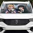 Power and Kobeni Accordion Sunshade Kobeni Higashiyama Car Sunshade Custom Chainsaw Man Anime, everythinganimee