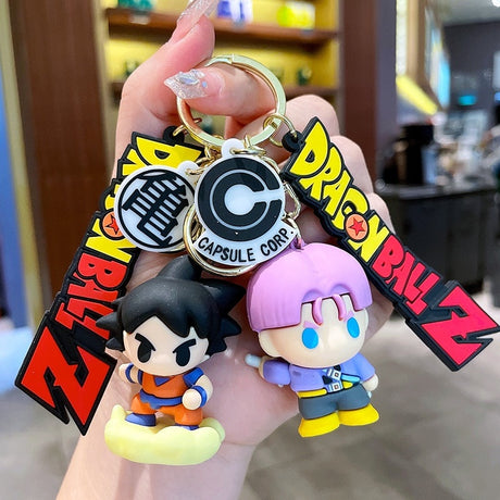 Products Dragon Ball Z Keychain Son Goku Cartoon Anime Figures Keyring Super Saiyan Backpack Decorations Children Toys Christmas Gifts, everything animee