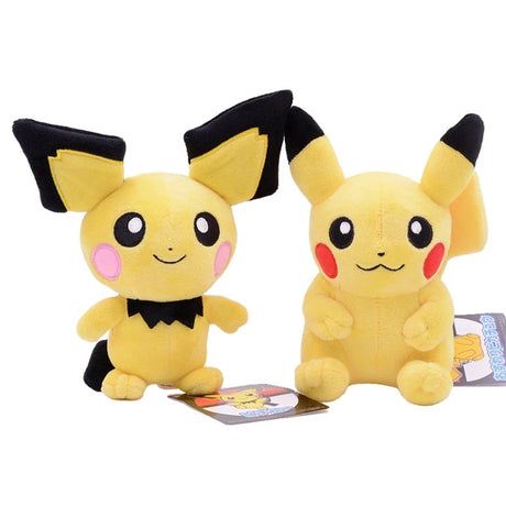 20cm Pokemon Plush Toy Figures Pikachu Pichu Cartoon Pokémon Plush Keychain Kawaii Pendant Toys Kids Birthday Gift, everythinganimee