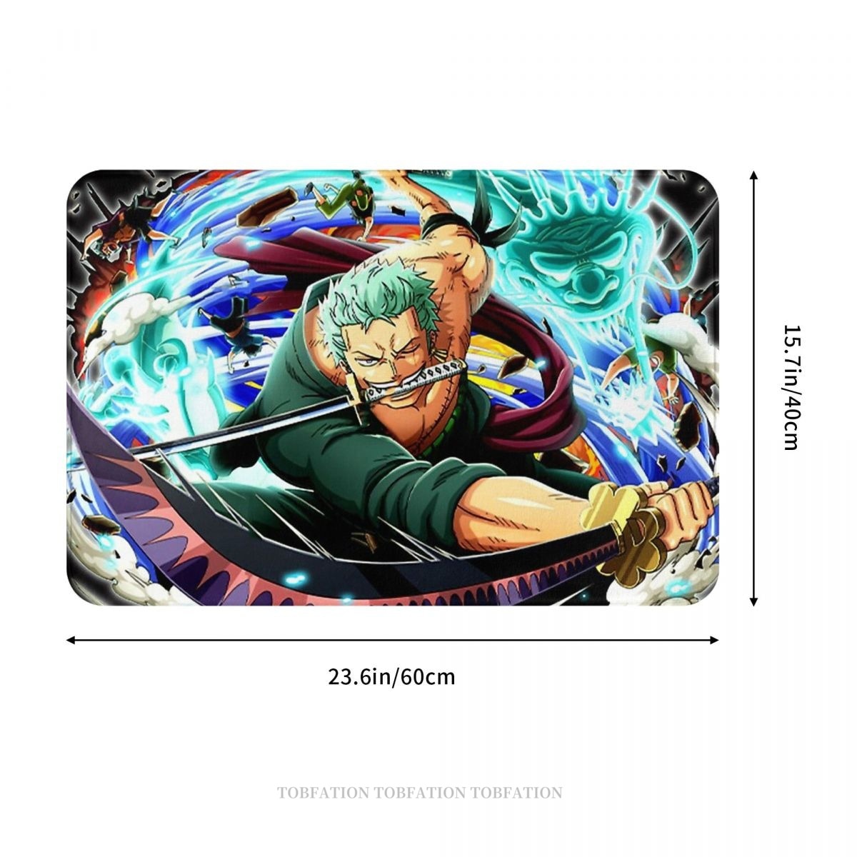 One Pieces Anime Non-slip Doormat Living Room Mat Zoro Hallway Carpet Entrance Door Rug Indoor Decor, everythinganimee