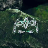Anime Bleach Ulquiorra Cifer Rings Cosplay Props Jewelry Accessory For Men Women Adjustable Ring Gift, everything animee
