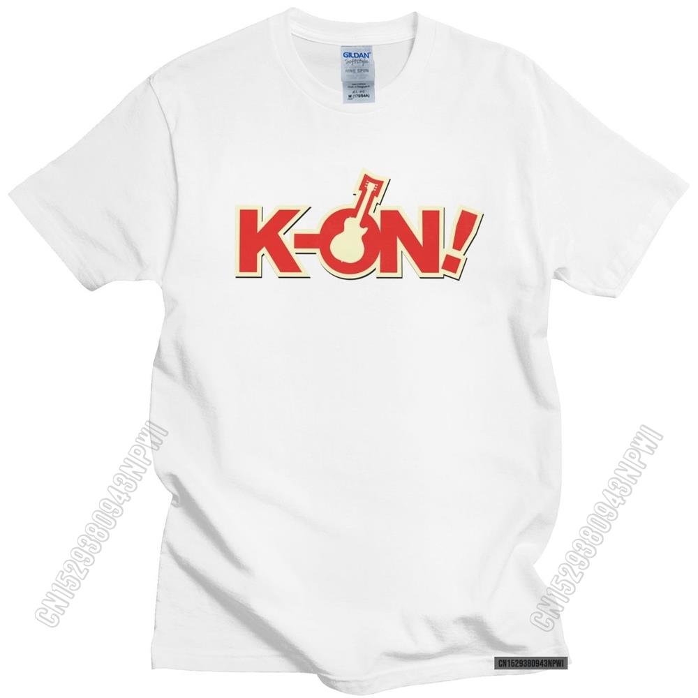 Urban Musical Anime K-On T Shirt Men 100% Cotton Yui Hirasawa Japan Music Animation Manga Tee 100% Cotton T-Shirt Gift, everythinganimee