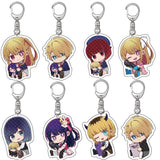 Oshi No Ko Ruby Hoshino Kana Arima Akane Kurokawa AI Cosplay Acrylic Key Chain Props, everythinganimee