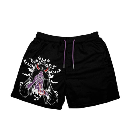 purple anime Japanese Anime Shorts Printed Fashion Street Gym Shorts Men Loose Casual Daily Workout Jogging Fitness Summer Beach Shorts, everything animee