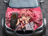 Car hood wrap decal anime girl gun vinyl sticker graphic decal truck decal truck graphic bonnet decal Car CUSTOM Any Car DIY, everythinganimee