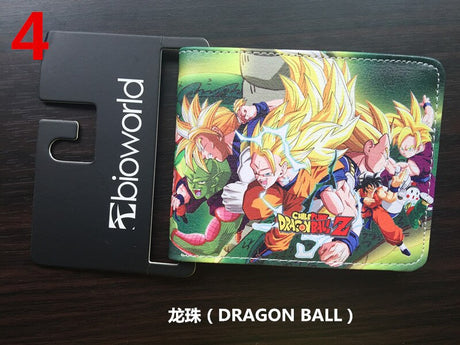 Dragon Ball PU Cartoon Wallet Personalized Fashion Collection Gifts Teenage Students Boys Girls Short Coin Purse Birthday Gift,everythinganimee