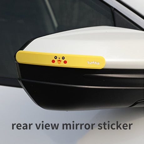 Pokemon car decoration universal door bowl sticker handle anti-collision strip paint anti-scratch rearview mirror protection, everythinganimee