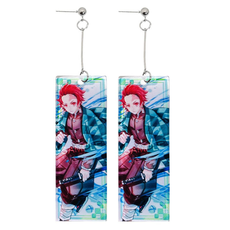 Fashion Acrylic Demon Slayer Earrings