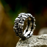 Beier One Piece Sale Unique Thin Skull For Boy And Girl Stainless Steel Lady's Finger Ring BR8-373, everything animee