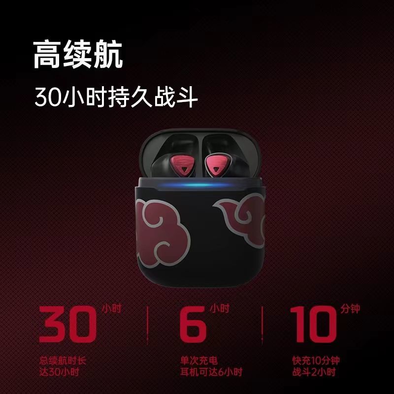 anime Naruto Bluetooth Headphones Ins Kawaii Sports Game Headset Non-Inductive Delay Gaming Headset Gift, everythinganimee