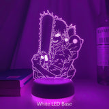 Newest Anime Led Light Chainsaw Man for Bedroom Decoration Nightlight Birthday Gifts Room Decor Table 3d Lamps Chainsaw Man