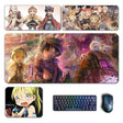 Anime Made in Abyss Large Mouse Pad Reg Riko Nanachi lyza Faputa Mousepad Computer Laptop Gamer Pad Gaming Accessories Desk Mat, everythinganimee