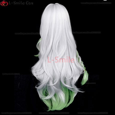 Nahida Cosplay Wig Genshin Impact Cosplay The Greater Lord Rukkhadevata Wig 100cm Long Gradient Wig Ear Heat Resistant Hair Wigs