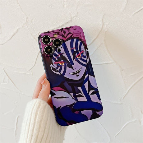 Hot Japan Anime Demon Slayer Color Phone Case For IPhone 11 12 13 14 Pro XS Max XR X Cartoon Soft Silicone Fundas Shell Cover, everything animee