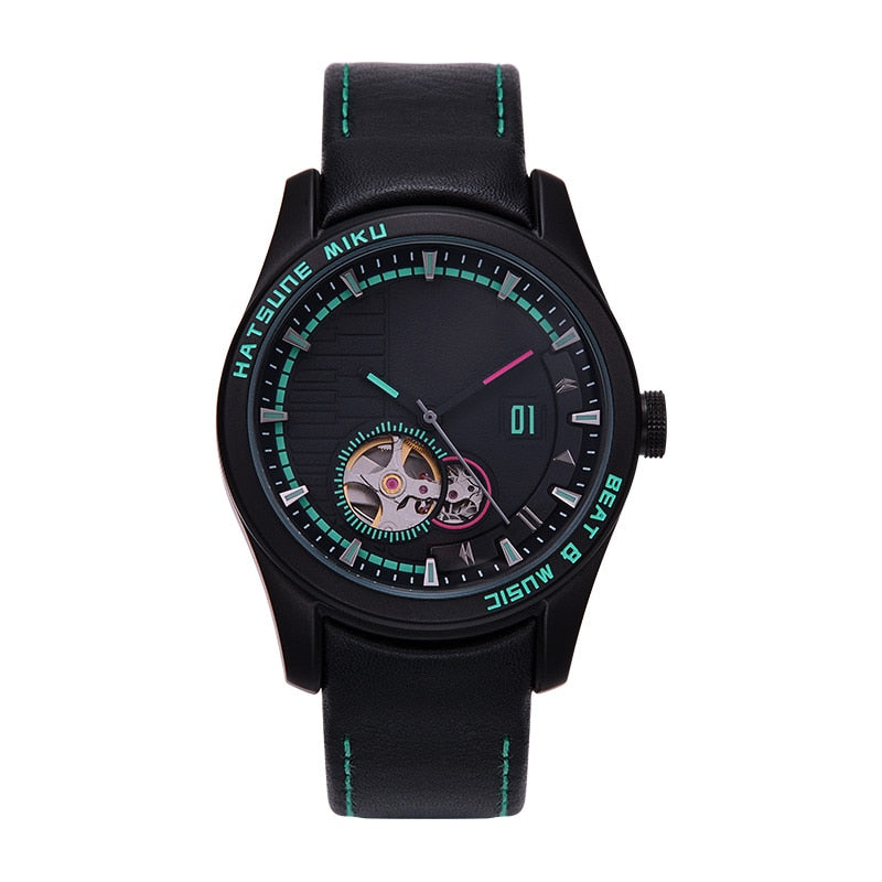 Vocaloid Hatsune Miku New Anime Automatic Mechanical Watches Waterproof Manga Role Action Figure Cosplay Gift