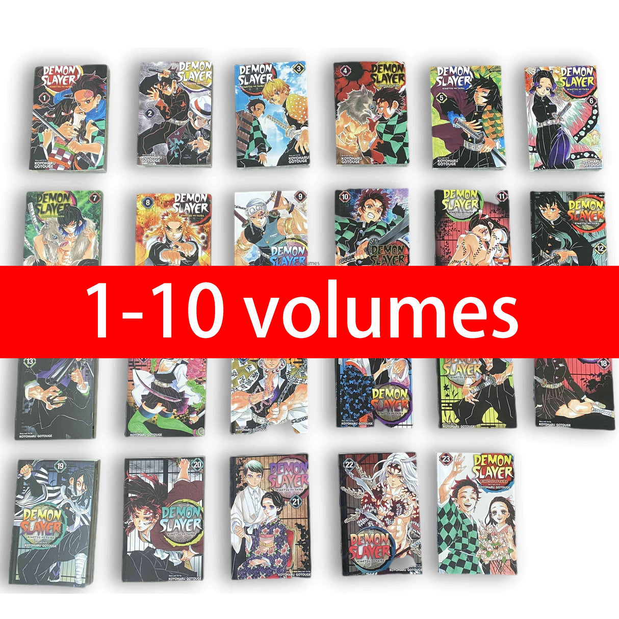 23 Book Anime Demon Slayer Kimetsu No Vol 1-23 Yaiba Japan Youth Teens Fantasy Science Mystery Suspense Manga Comic Book English, everythinganimee